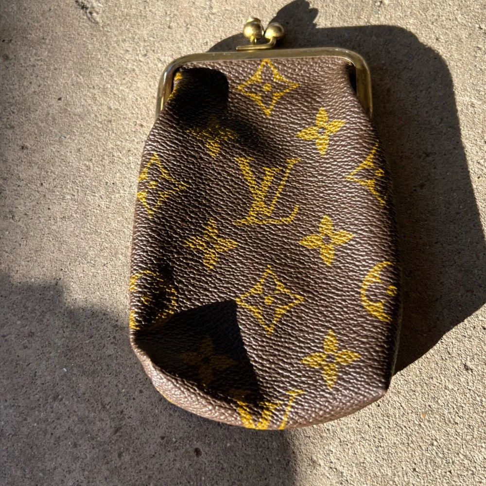 Vintage Louis Vuitton Brown Multi Leather Coin Purse 1960's RARE - Picture 3 of 12